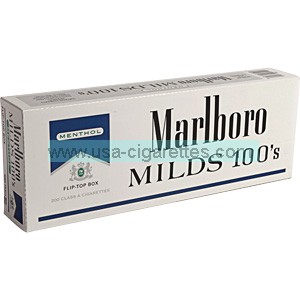 Marlboro Menthol Blue Pack 100's box cigarettes